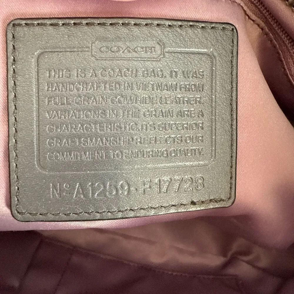 Coach Signature C Embossed Patent Leather Tote